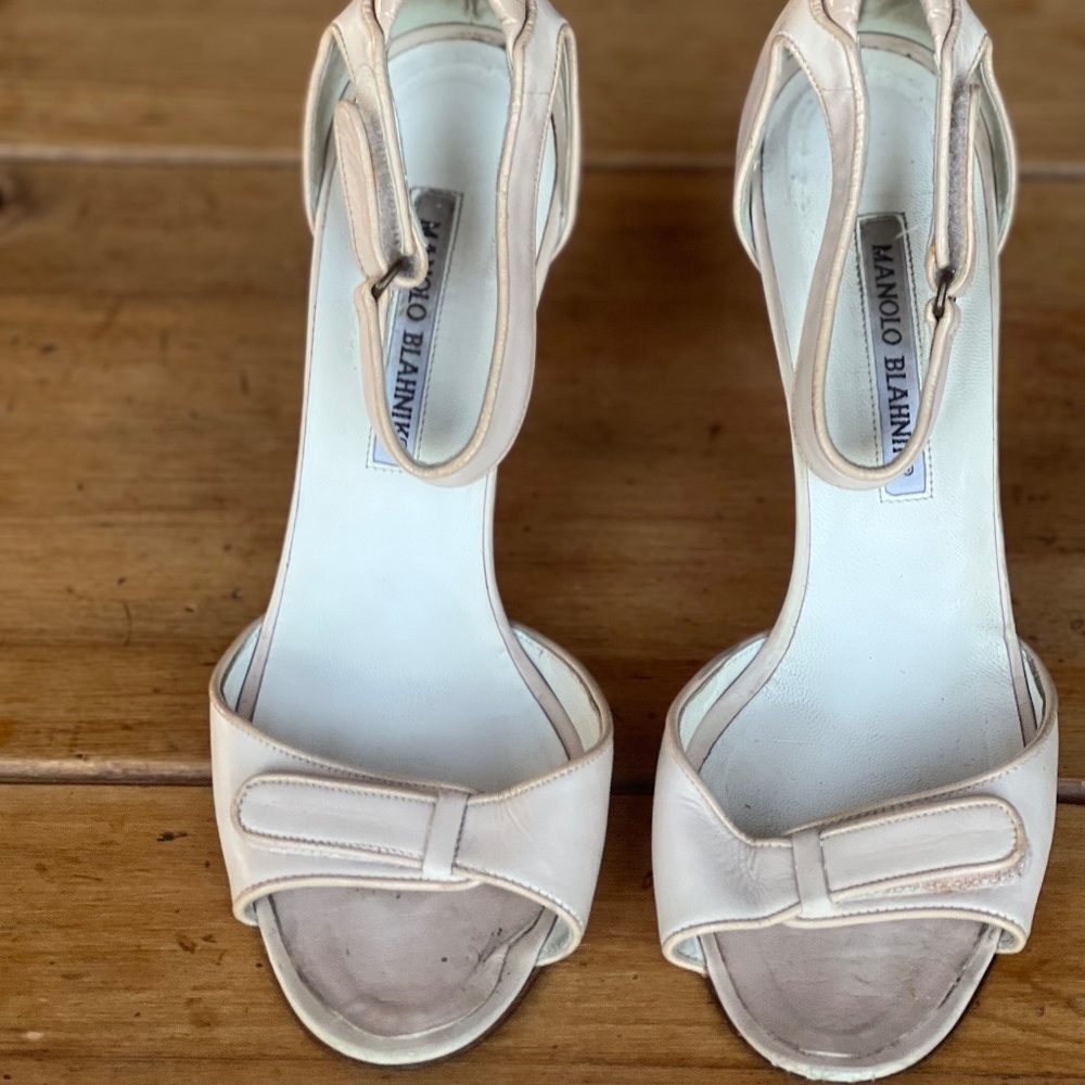 Vintage Manolo Blahnik  Strap Heels